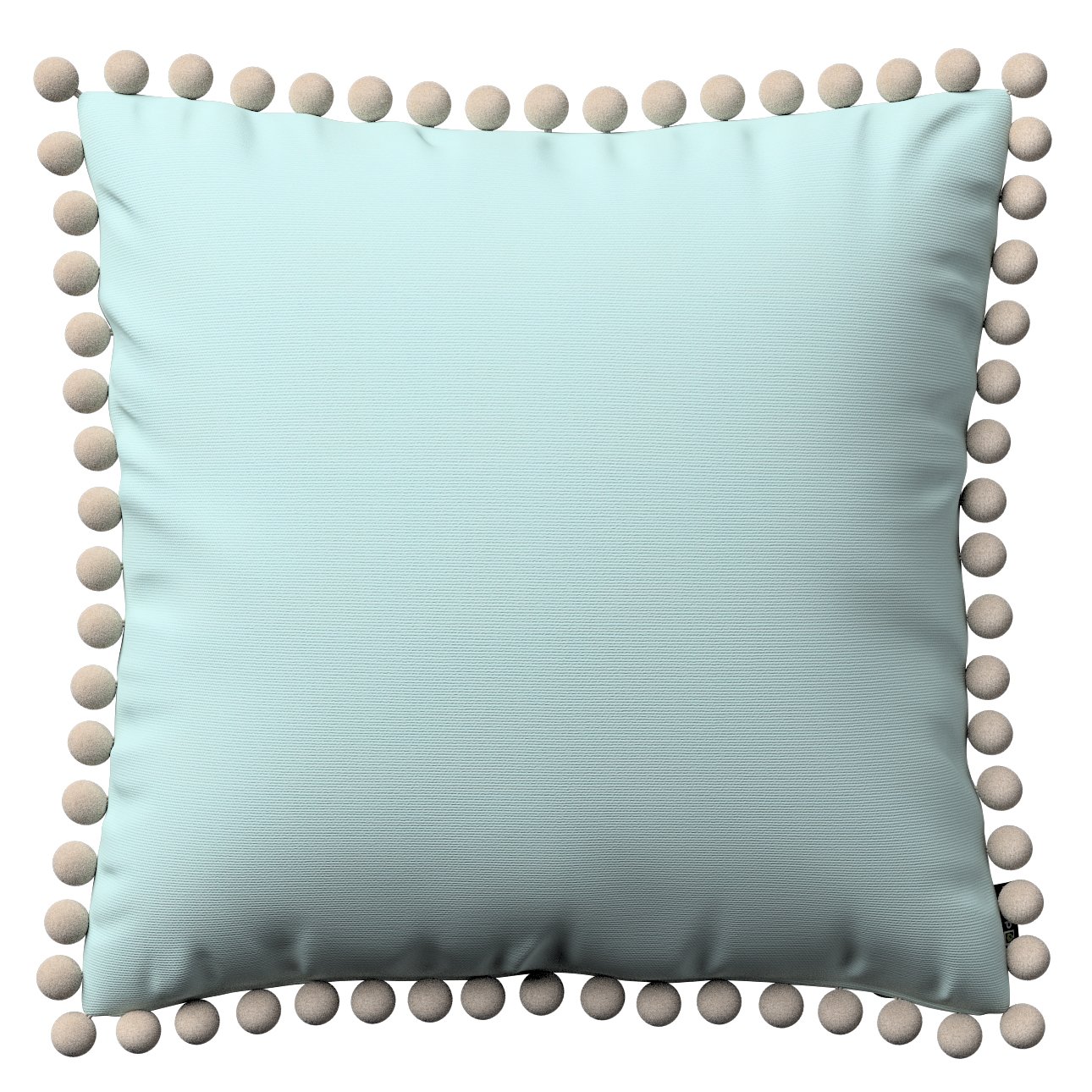 Pom Pom Cushion 45x45 cm, Blue