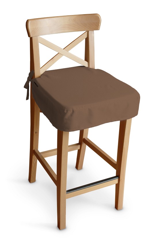 Dekoria Sedák na židli IKEA Ingolf - barová, hnědá, barová židle Ingolf, Loneta, 133-09