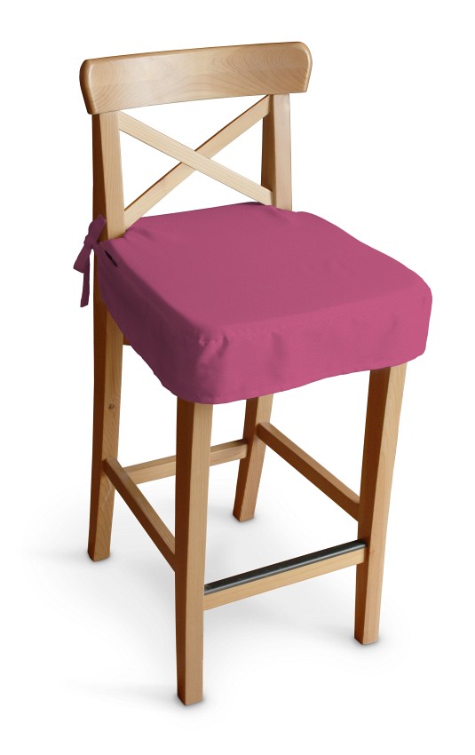 Dekoria Sedák na židli IKEA Ingolf - barová, růžová, barová židle Ingolf, Loneta, 133-60