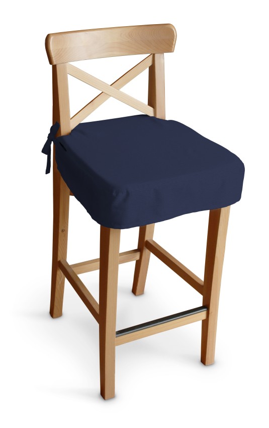Dekoria Sedák na židli IKEA Ingolf - barová, tmavě modrá, barová židle Ingolf, Quadro, 136-04