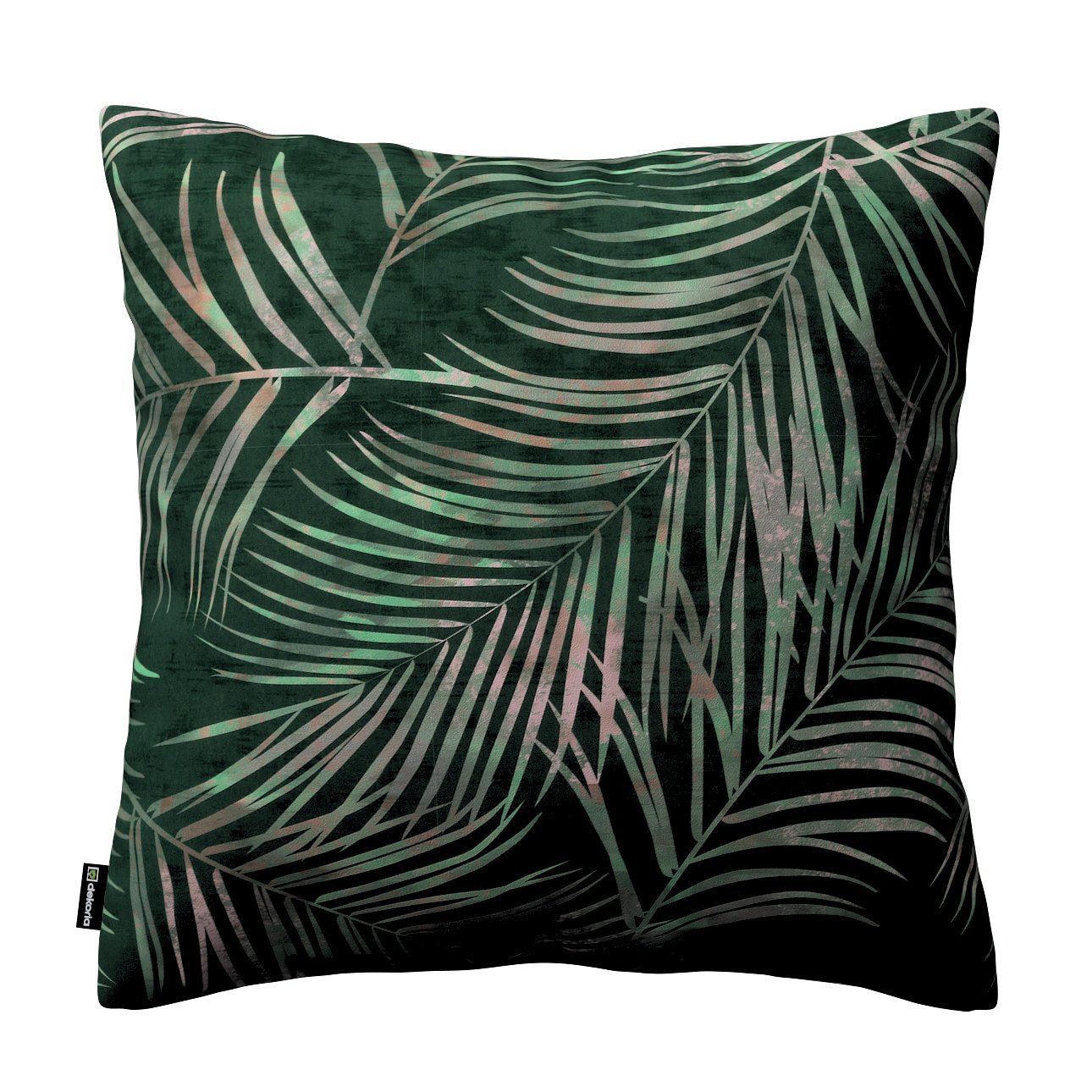 Dekoria Karin - jednoduchá obliečka, Naturhvid med print, 60 x 60 cm, Velvet, 704-21