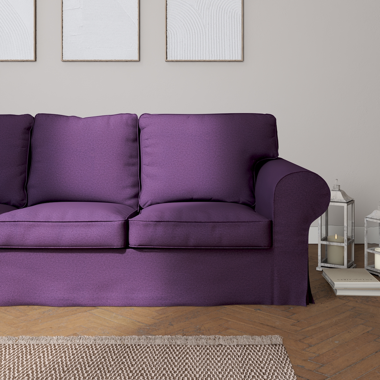 Ikea purple deals couch