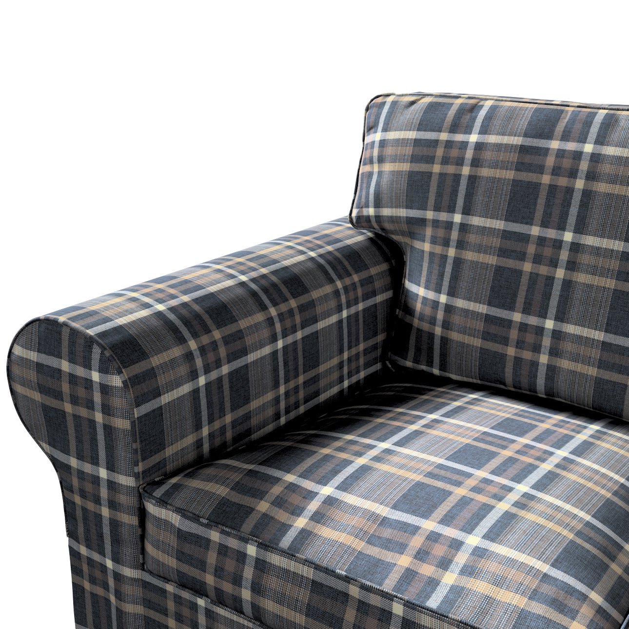 Ikea plaid store couch