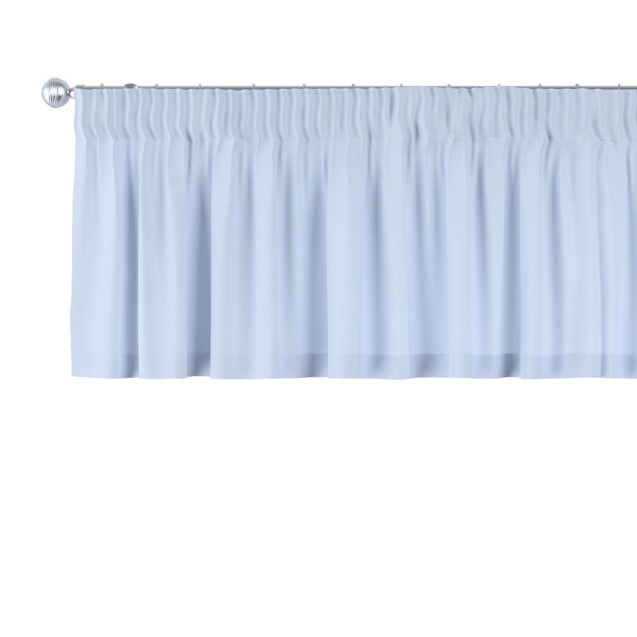 Dekoria Krátky záves na riasiacej páske, pastelovo modrá, 390 x 40 cm, Loneta, 133-35