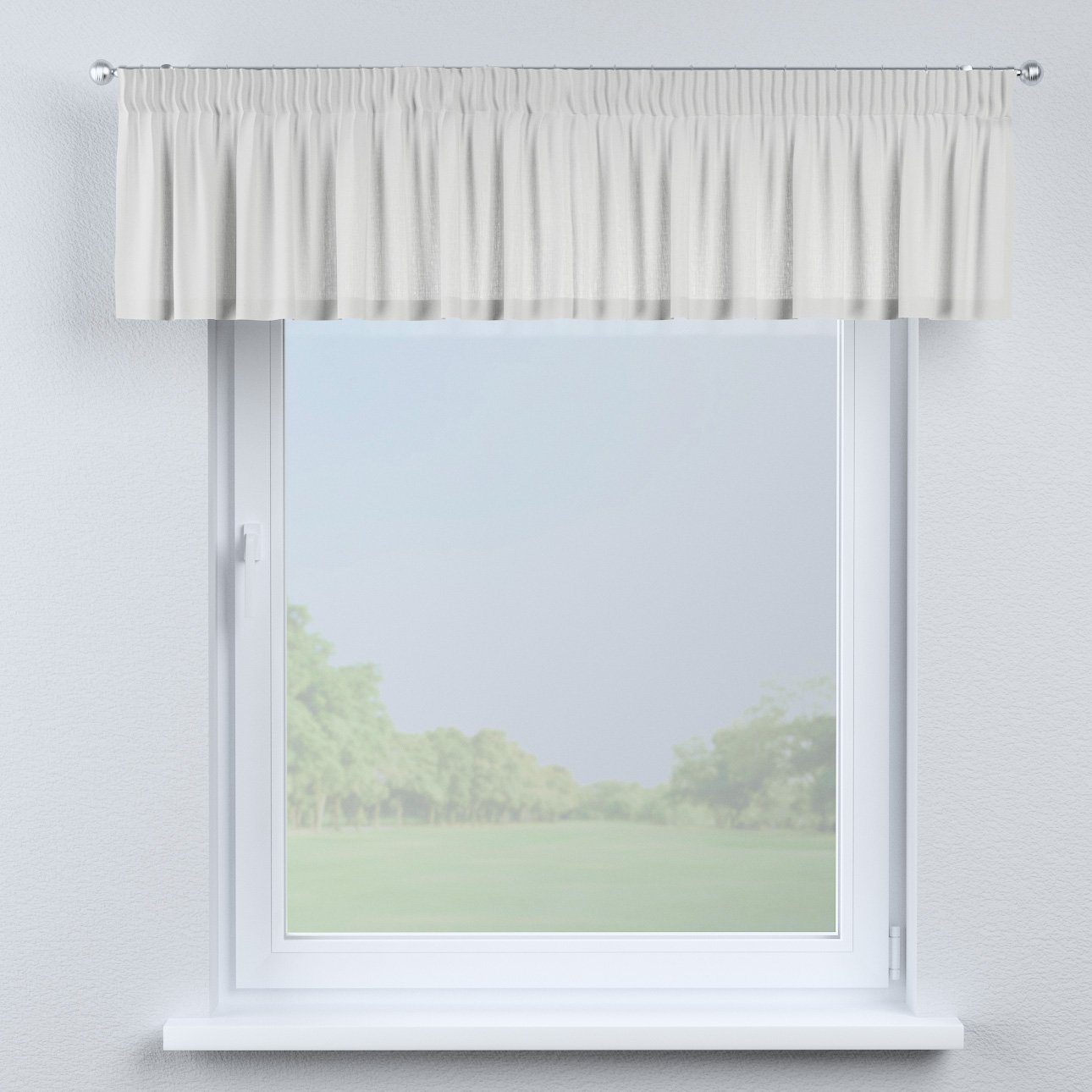 Dekoria Kurzgardine Mit Kräuselband 260x40cm Graphite-silbern - Schalgardine Für Fenster