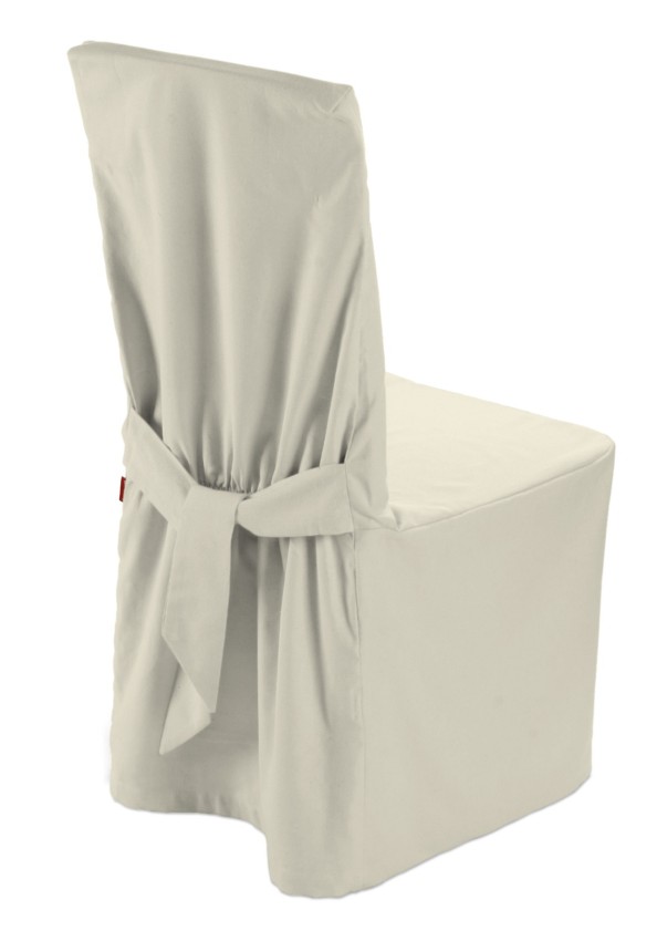 Dekoria Návlek na stoličku, saténová teplá biela, 45 x 94 cm, Vintage 70\'s, 139-00