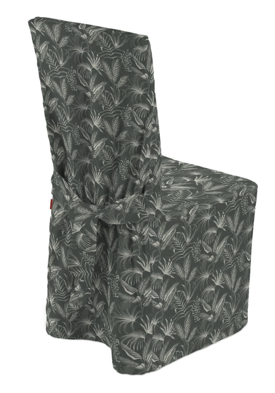 Dekoria Návlek na židli, listy na černém pozadí, 45 x 94 cm, Flowers, 143-73