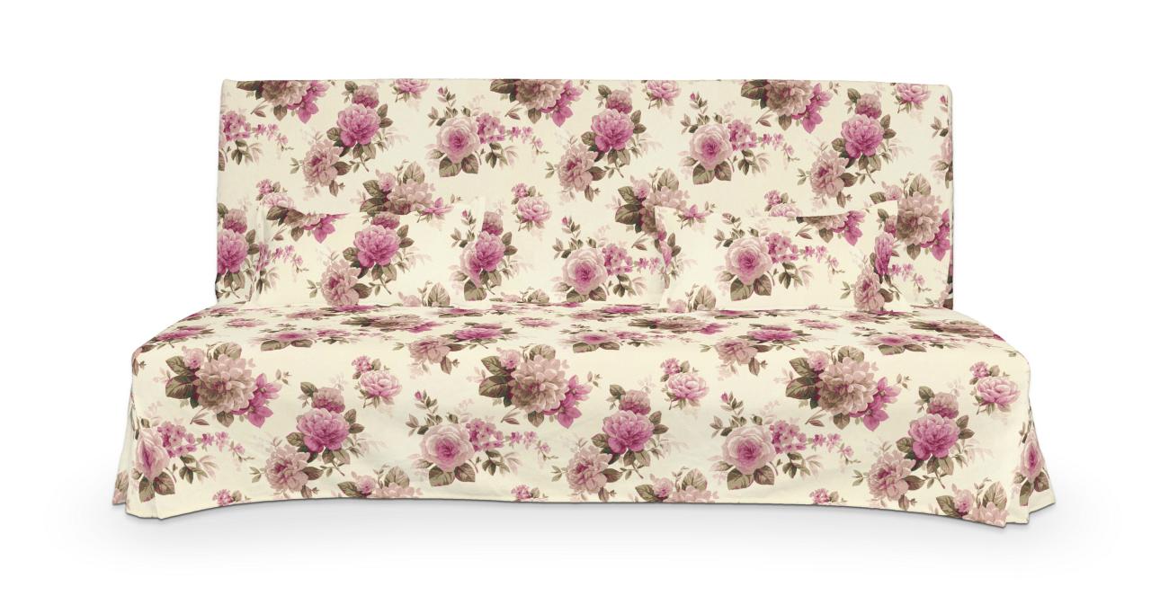 Dekoria Potah na pohovku Beddinge a 2 potahy na polštáře - jednoduché bez prošití, růžovo - béžové růže na krémovém pozadí, sofa Beddinge, Londres, 141-07