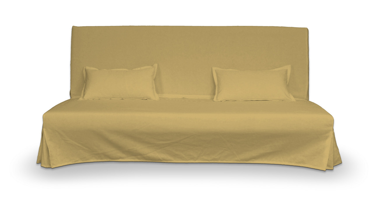 Dekoria Potah na pohovku Beddinge a 2 potahy na polštáře - jednoduché bez prošití, matně žlutá, sofa Beddinge, Cotton Panama, 702-41