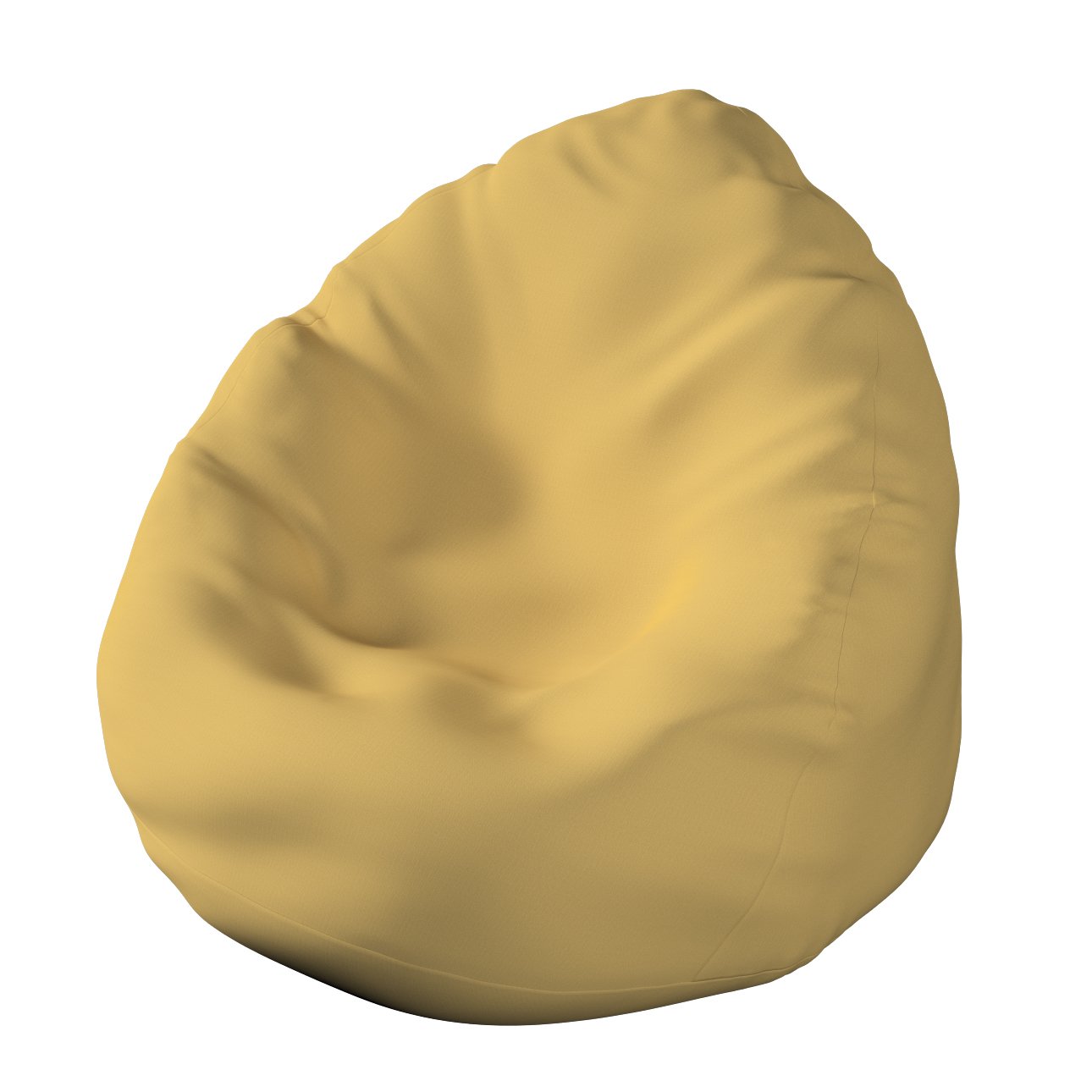 Dekoria Sedací vak + výplň, matná žltá, Ø50 x 85 cm, Cotton Panama, 702-41