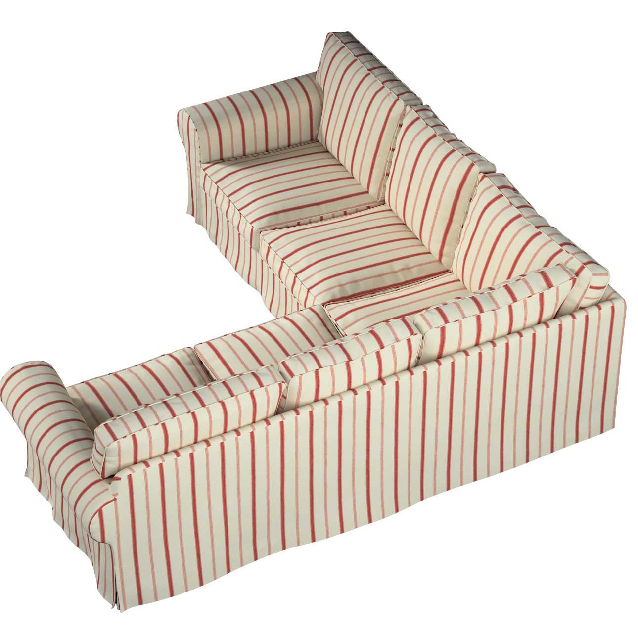 Striped corner deals sofa