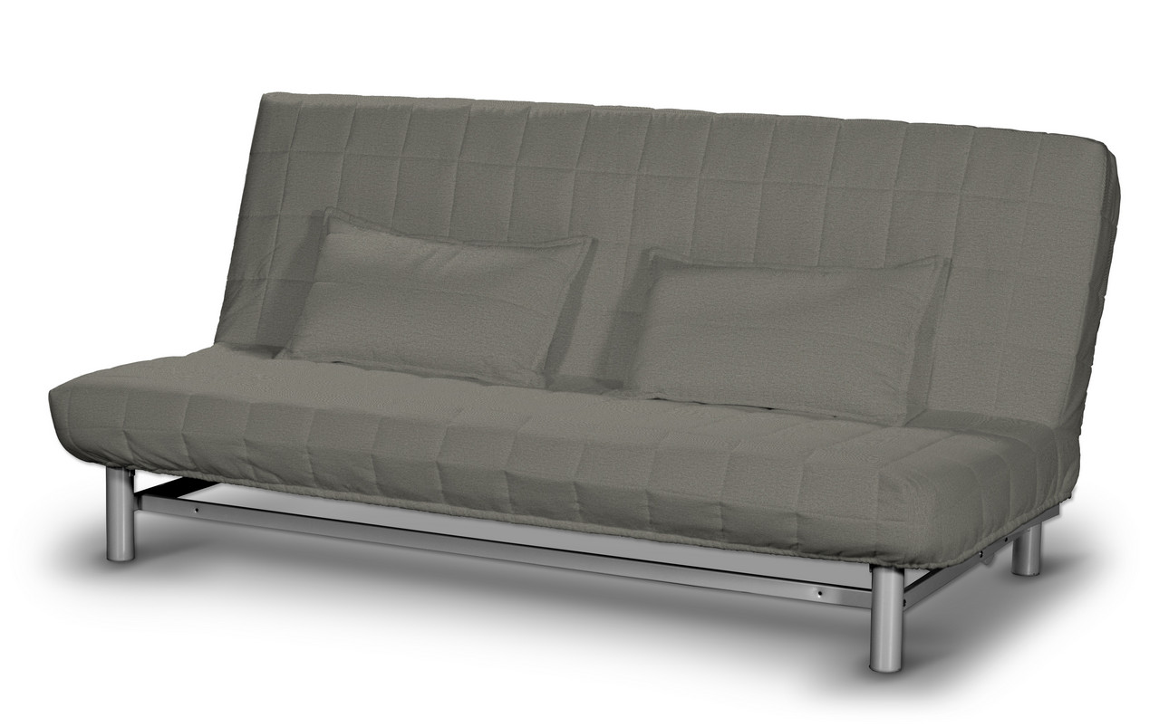 Dekoria Potah na pohovku IKEA Beddinge krátký, šedá, potah na pohovku + 2 polštáře, Etna, 161-25