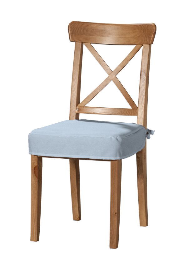 Dekoria Sedák na stoličku Ingolf, pastelovo modrá, návlek na stoličku Inglof, Loneta, 133-35