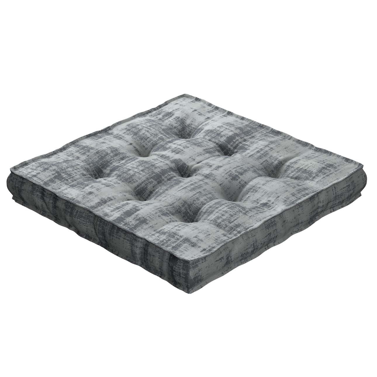 Dekoria Sedák Kuba s úchytem 40x40x6cm nebo 50x50x10cm, šedavá beton, 50 x 50 x 10 cm, Velvet, 704-32