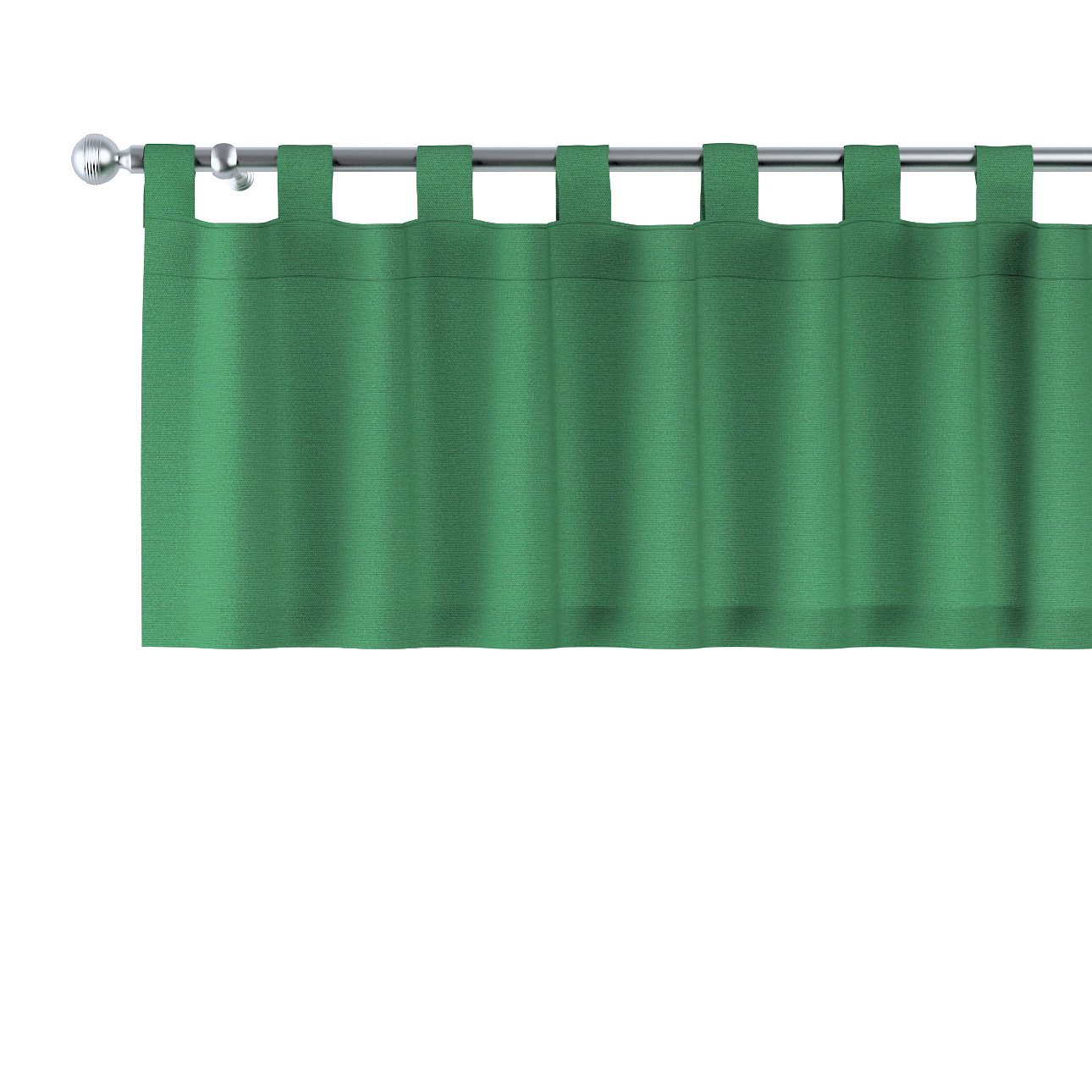 Dekoria Krátky záves na pútkach, fľašovo zelená, 390 x 40 cm, Loneta, 133-18