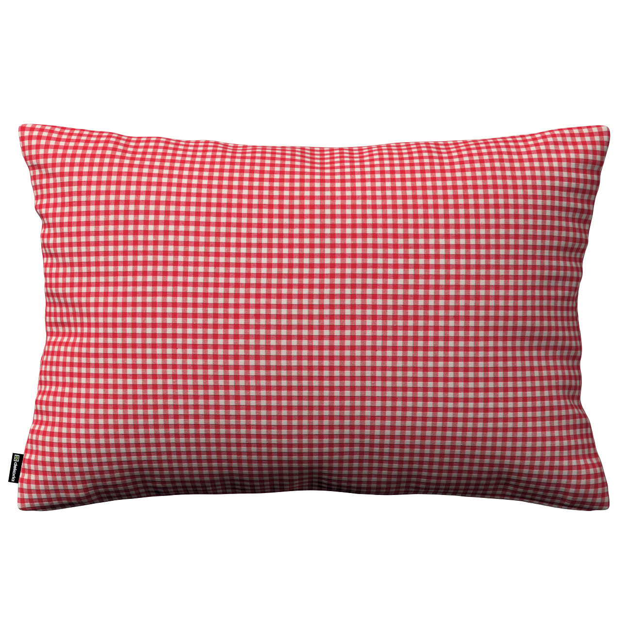 Dekoria Karin - jednoduchá obliečka, 60x40cm, červeno-biele malé káro, 60 x 40 cm, Quadro, 136-15