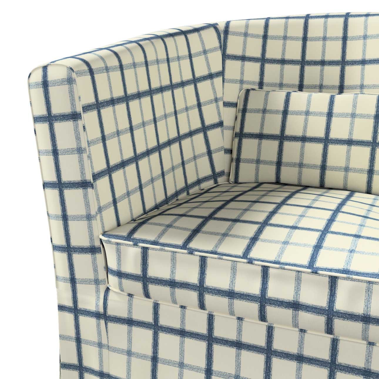 Bezug für Ektorp Tullsta Sessel, blaucreme, 13166, 79cm x 69cm x 78cm Dekoria.de