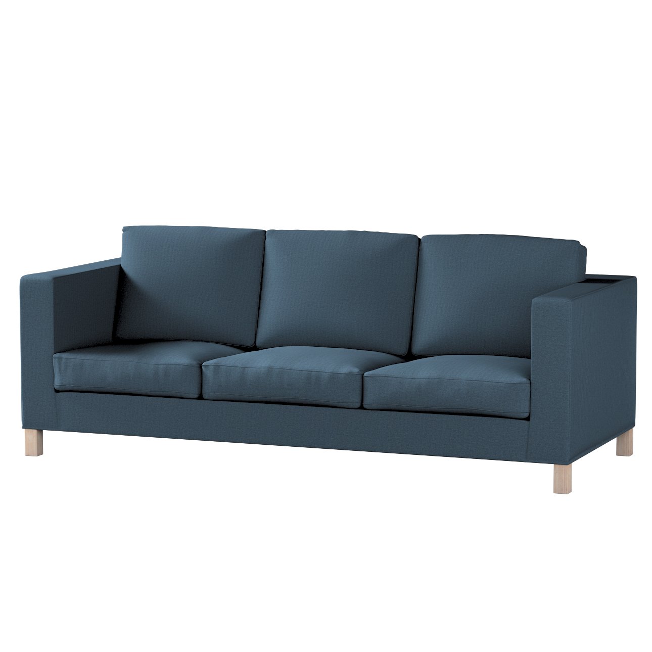 Karlanda 3seater sofa cover, blue, 70530, 208 x 87 x 66 cm Dekoria