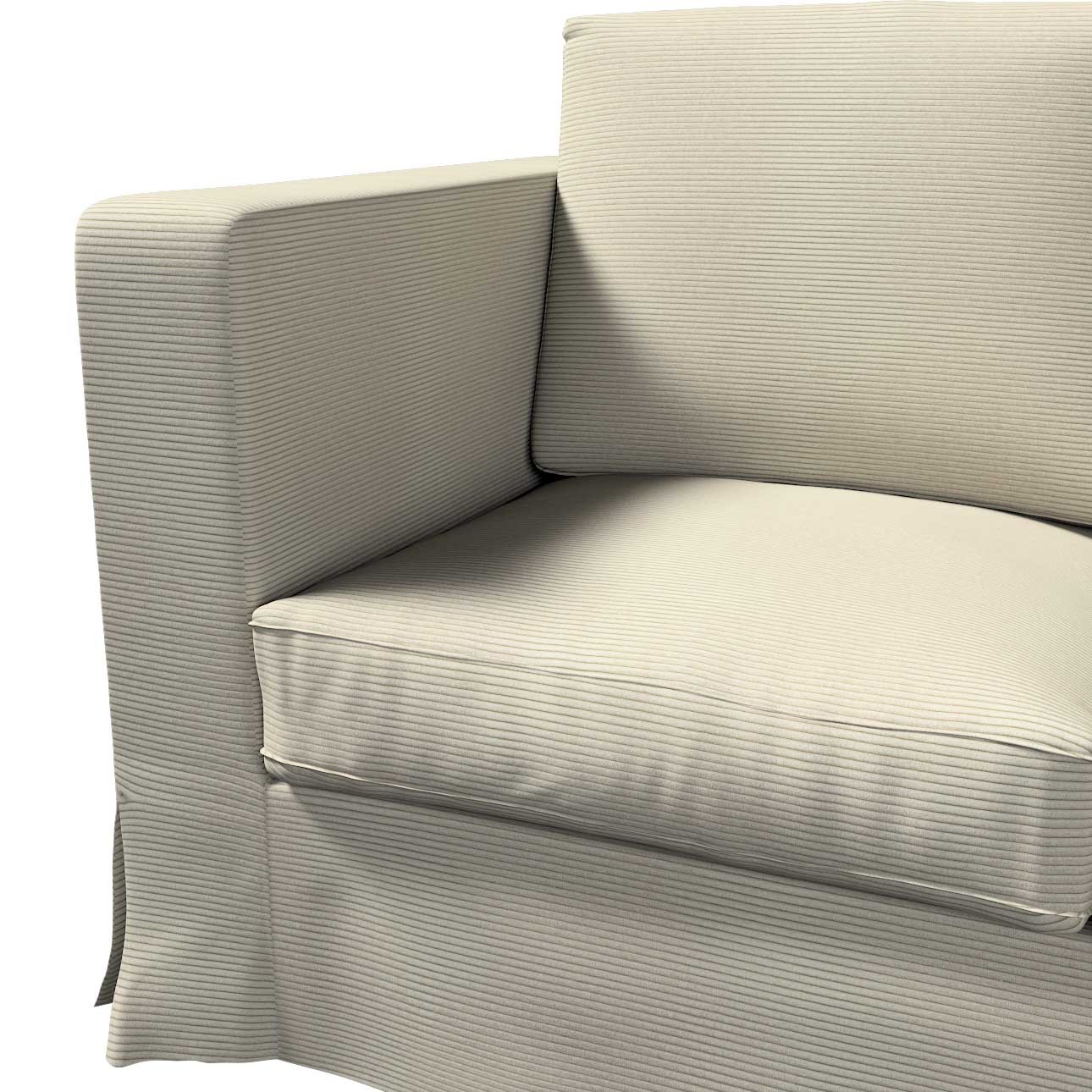Floor length Karlanda 3 seater sofa cover light gray 701 39 208