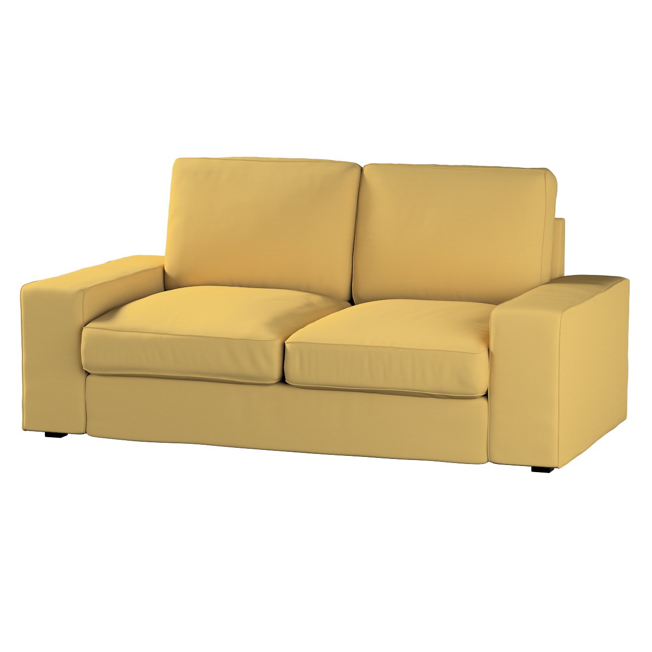 Dekoria Poťah na sedačku Kivik (nerozkladá sa, pre 2 osoby), matná žltá, Sedačka Kivik pre 2-os., Cotton Panama, 702-41
