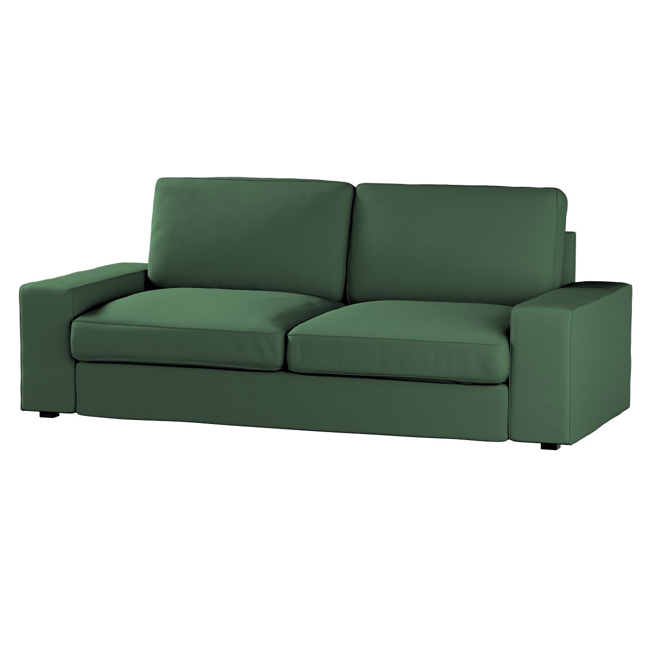 Dekoria Poťah na sedačku Kivik (nerozkladá sa, pre 3 osoby), zelená, Poťah na sedačku Kivik pre 3-os., Cotton Panama, 702-06