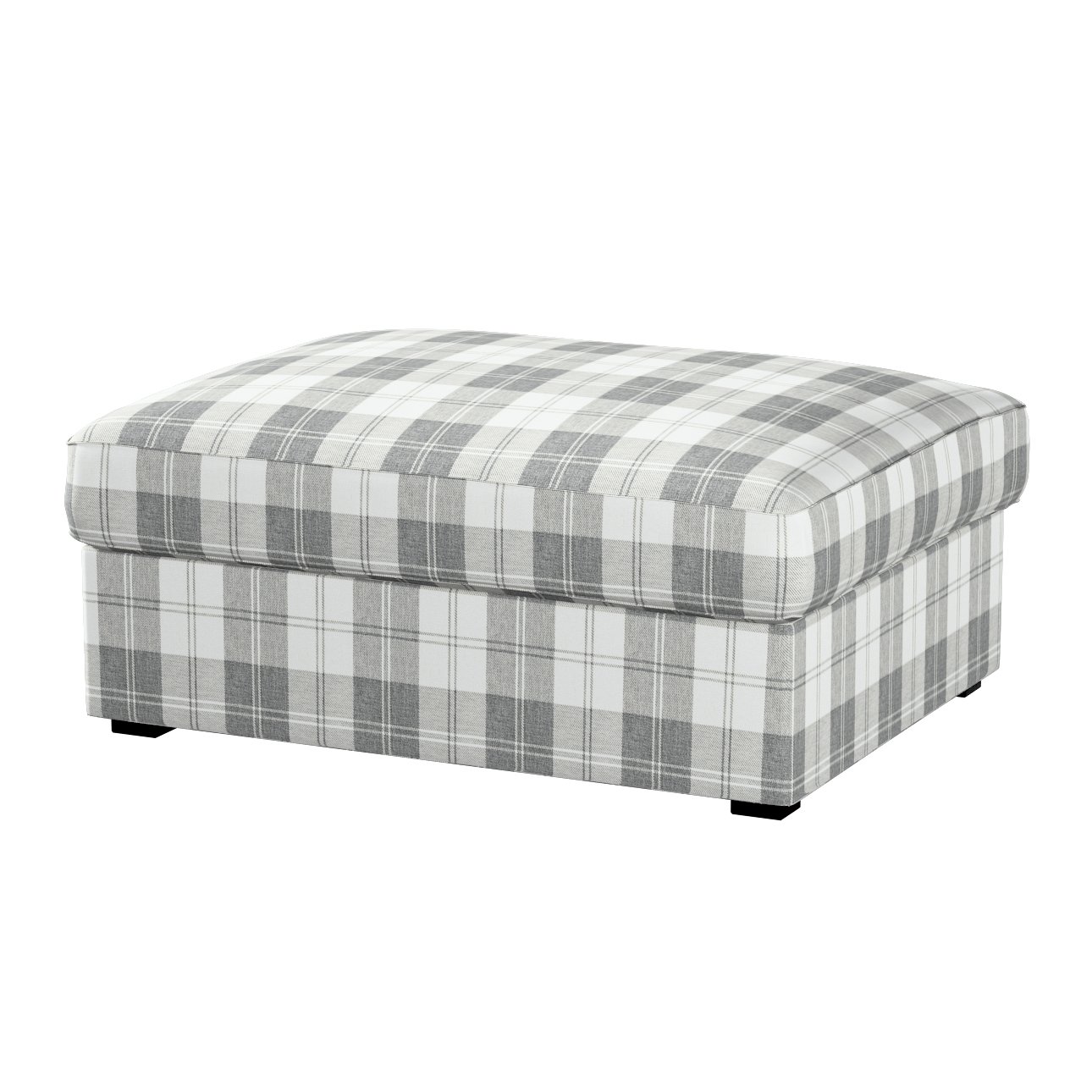 Black and white buffalo deals plaid ottoman