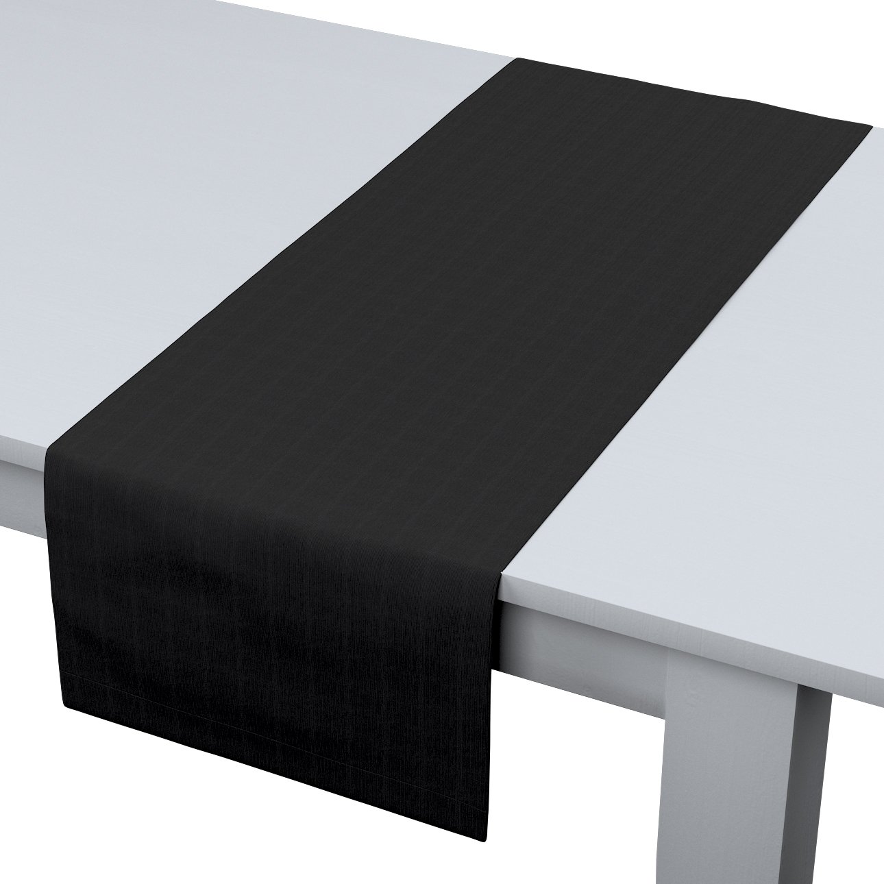 E-shop Dekoria Štóla na stôl, čierna, 40 x 130 cm, Loneta, 133-06