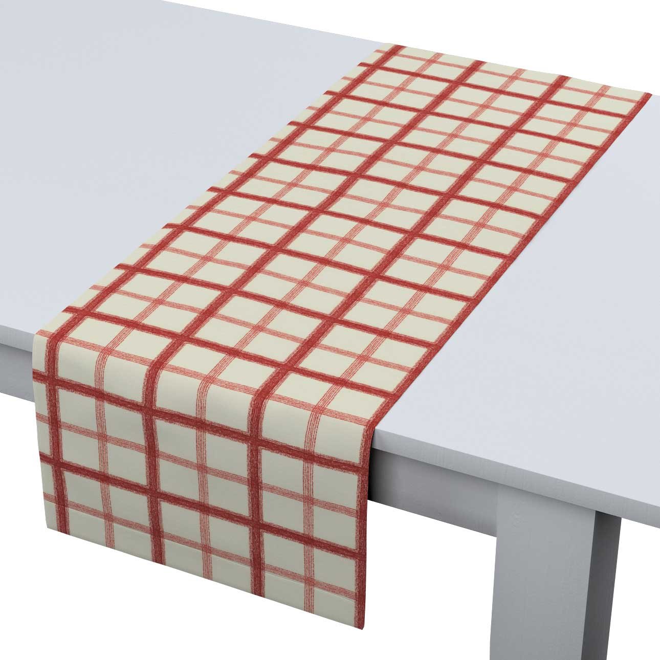 Red and sale white table runner