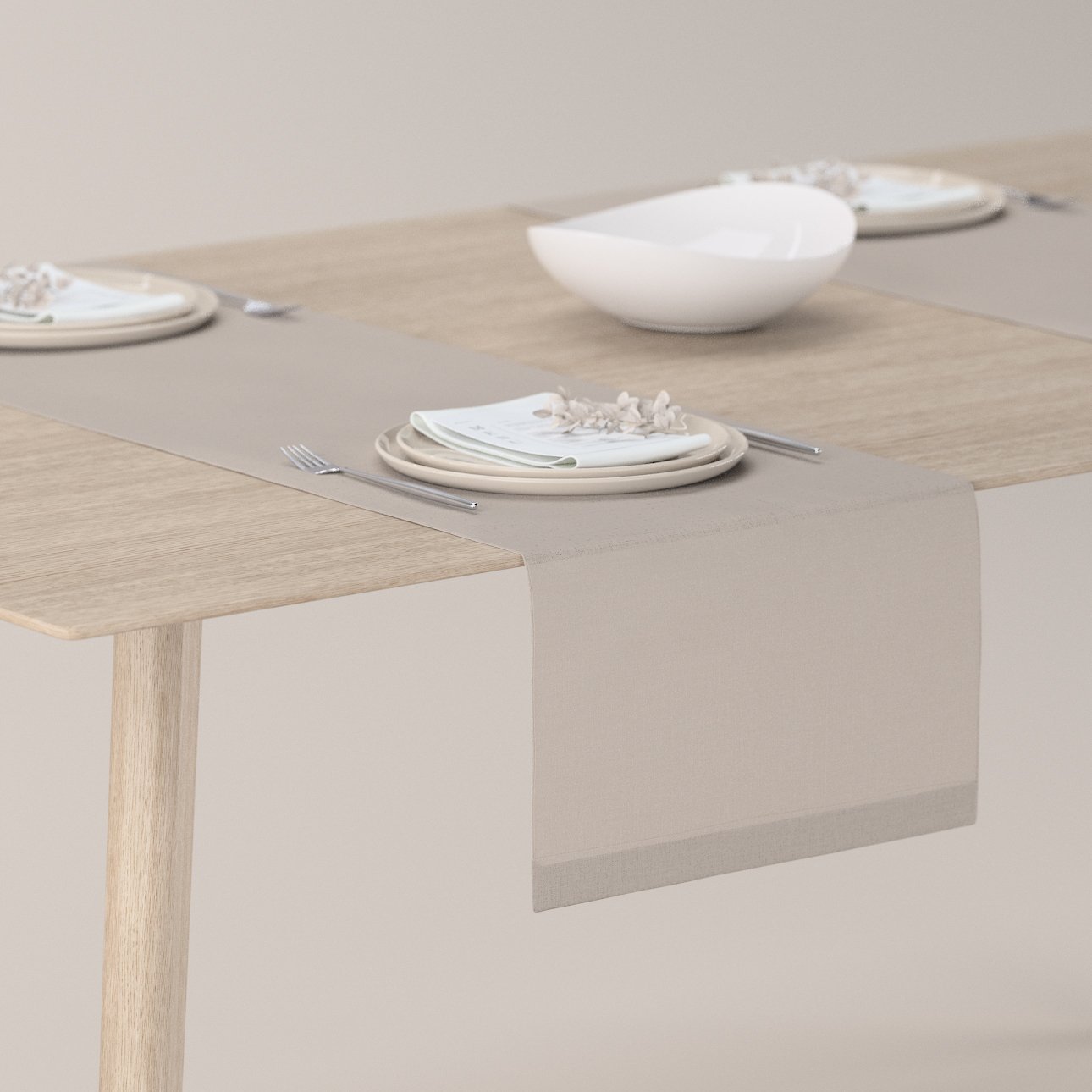 E-shop Dekoria Štóla na stôl, bielizeň, 40 x 130 cm, Linen, 392-10