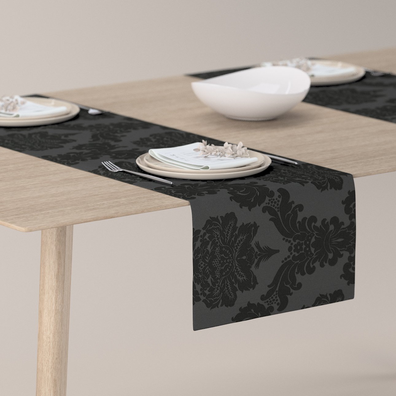 Tischläufer, schwarz, 613-32, 40 x 130 cm