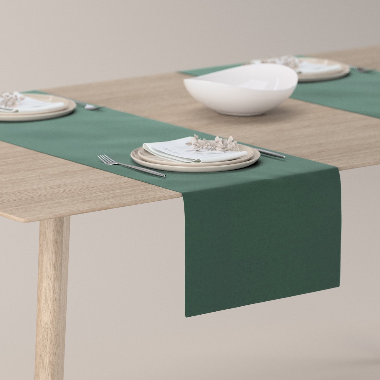 Tischläufer, dunkelgrün, 704-25, 40 x 130 cm