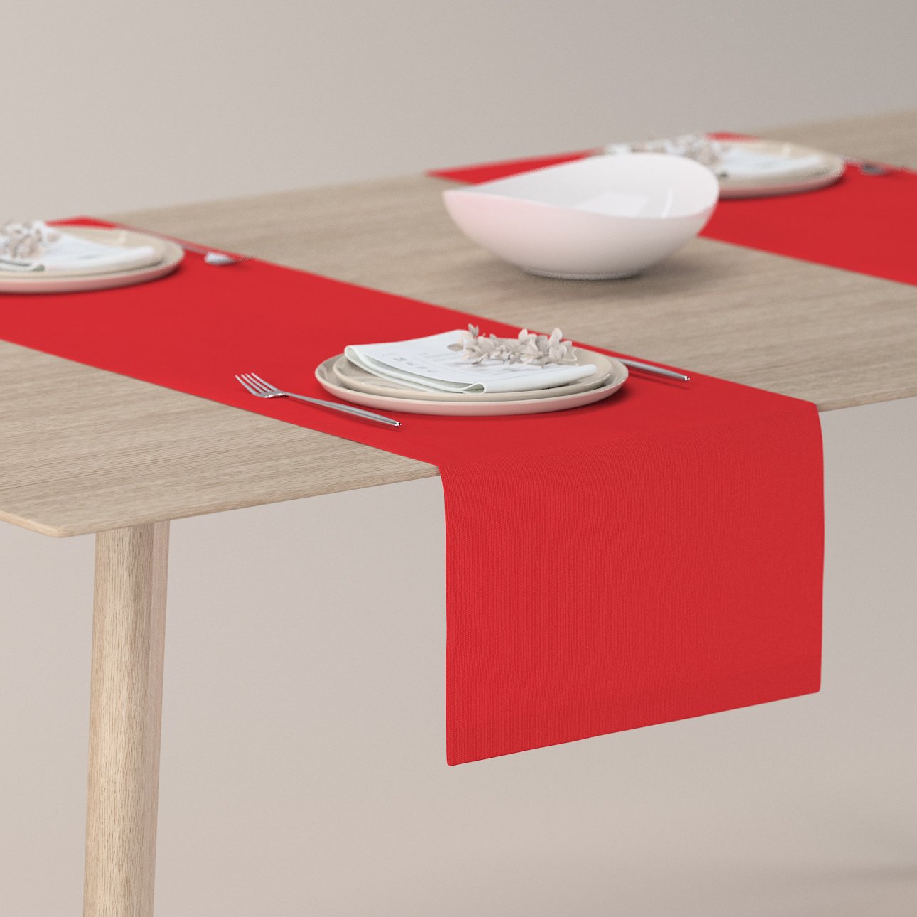 Dekoria Štóla na stôl, červená, 40 x 130 cm, Loneta, 133-43