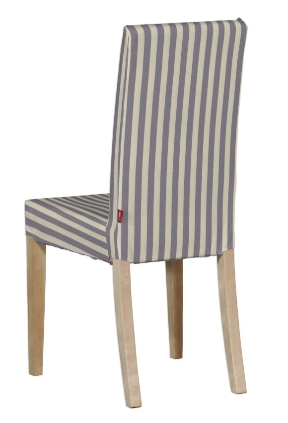 Dekoria Návlek na stoličku Harry (krátky), granátovo-biele prúžky, návlek na stoličku Harry krátky, Quadro, 136-02