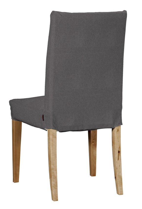 Dekoria Potah na židli IKEA Henriksdal, krátký, grafitová, židle Henriksdal, Etna, 705-35