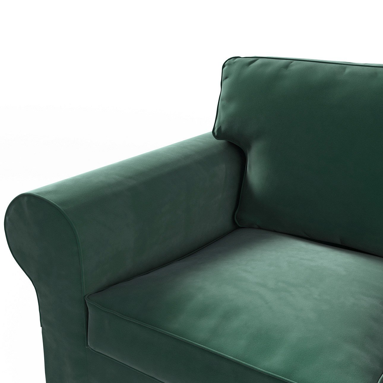 Ektorp 3seater sofa cover, moss green, 70425, 218 x 88 x 73 cm