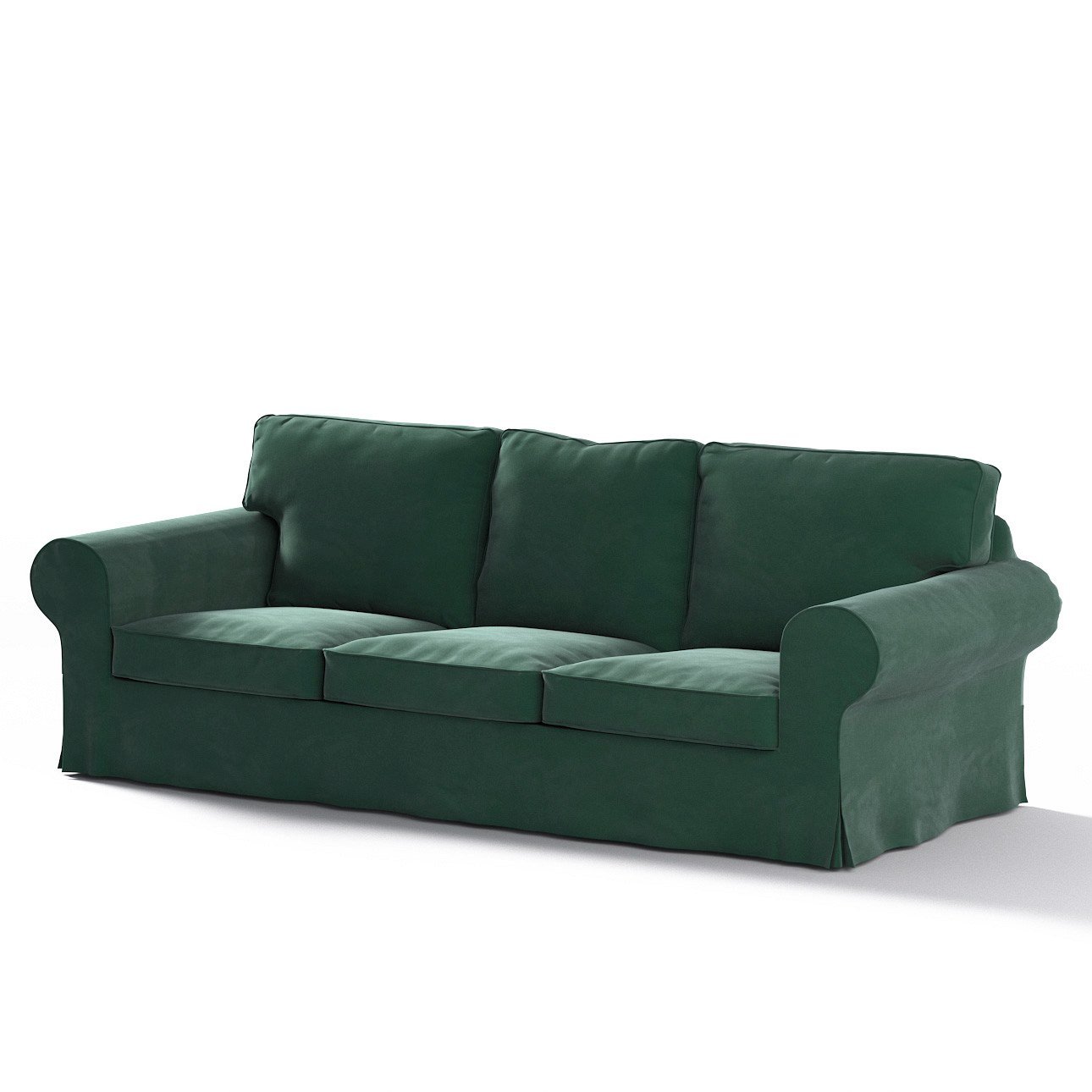 Ektorp 3seater sofa cover, moss green, 70425, 218 x 88 x 73 cm