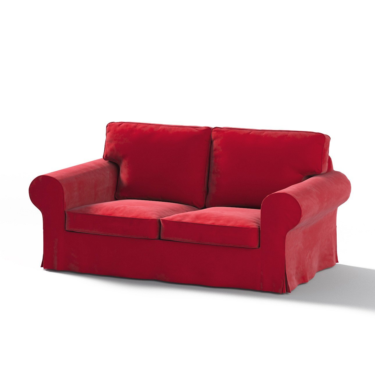 Housse Coussin d'Assise Canapé Velours Rouge Vin