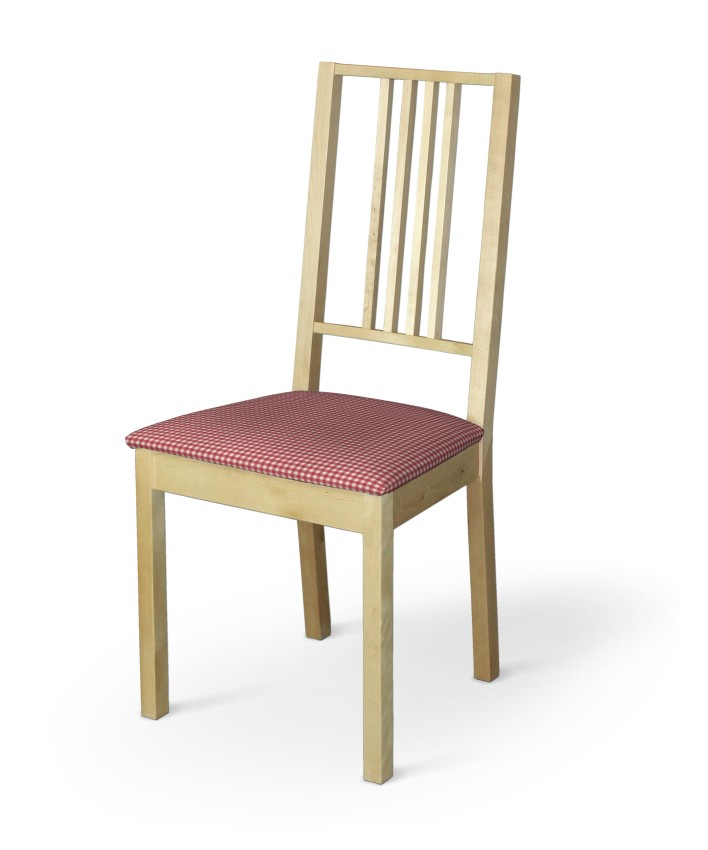 Dekoria Poťah na stoličku Börje, červeno-biele malé káro, poťah na stoličku Börje, Quadro, 136-15