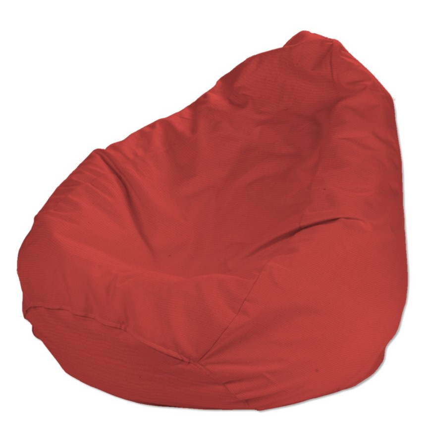 Dekoria Poťah na sedací vak bez výplne, červená, vak Ø80 x 115 cm, Loneta, 133-43