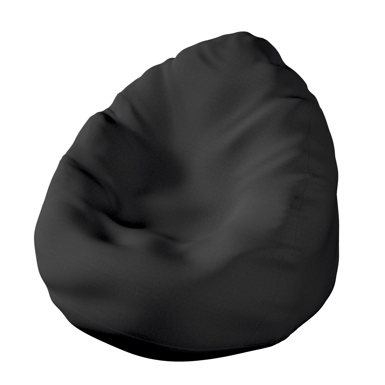 Dekoria Poťah na sedací vak bez výplne, čierna melanž, vak Ø50 x 85 cm, Living 2, 106-56