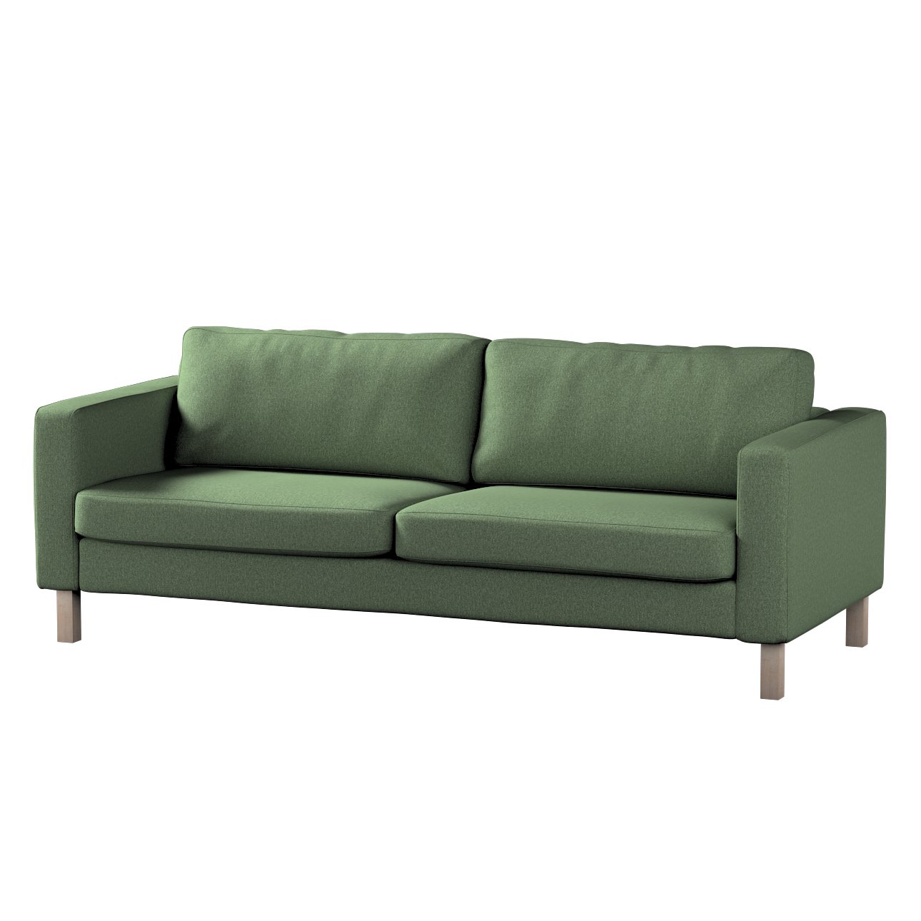 Dekoria Poťah na sedačku Karlstad (nerozkladací, 3-miestny, krátky), zelená, 204 x 89 x 64 cm, Amsterdam, 704-44