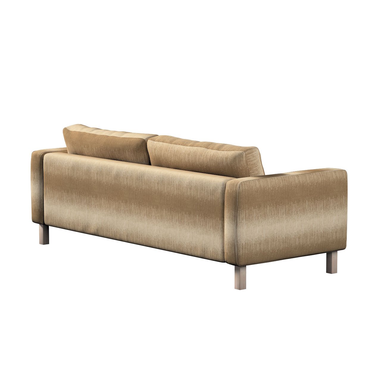 Karlstad 3seater sofa cover, beige, 10563, 204 x 89 x 64 cm Dekoria
