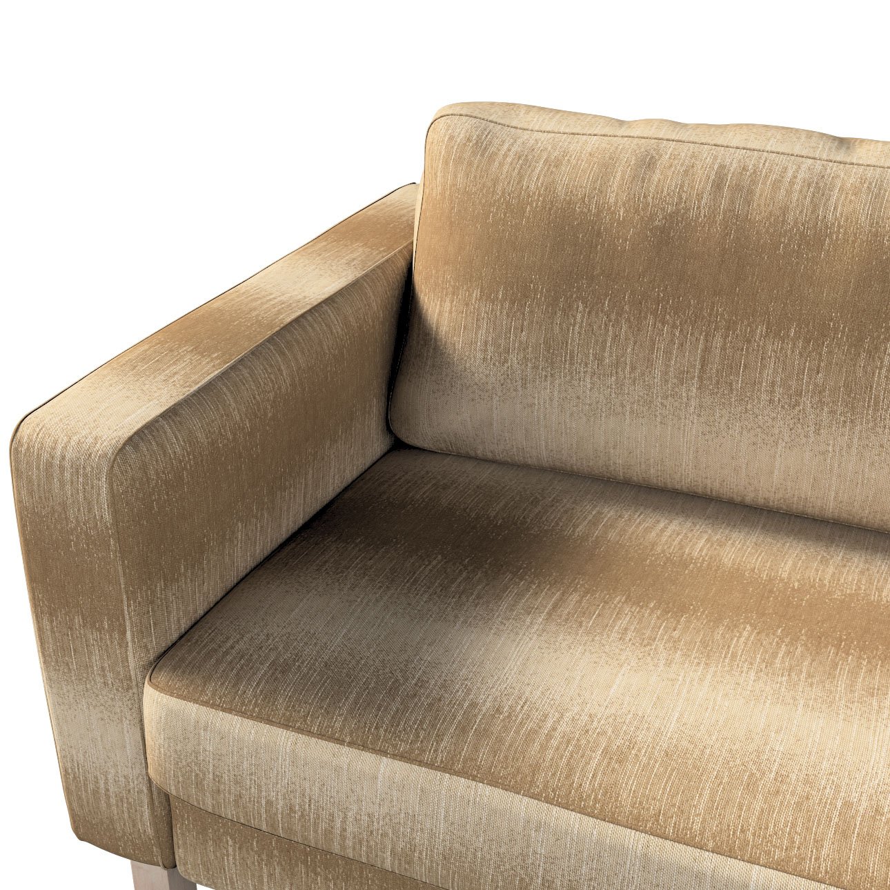 Karlstad 3seater sofa cover, beige, 10563, 204 x 89 x 64 cm Dekoria