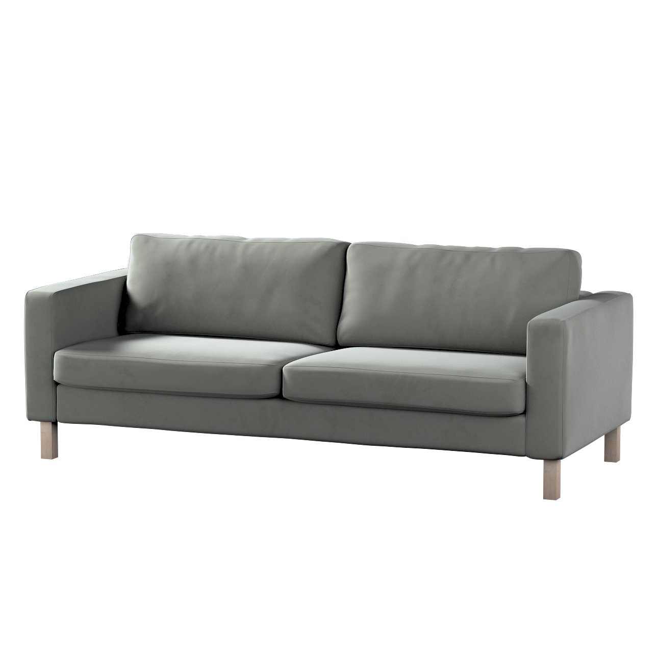 Karlstad 3seater sofa cover, gray, 70457, 204 x 89 x 64 cm Dekoria