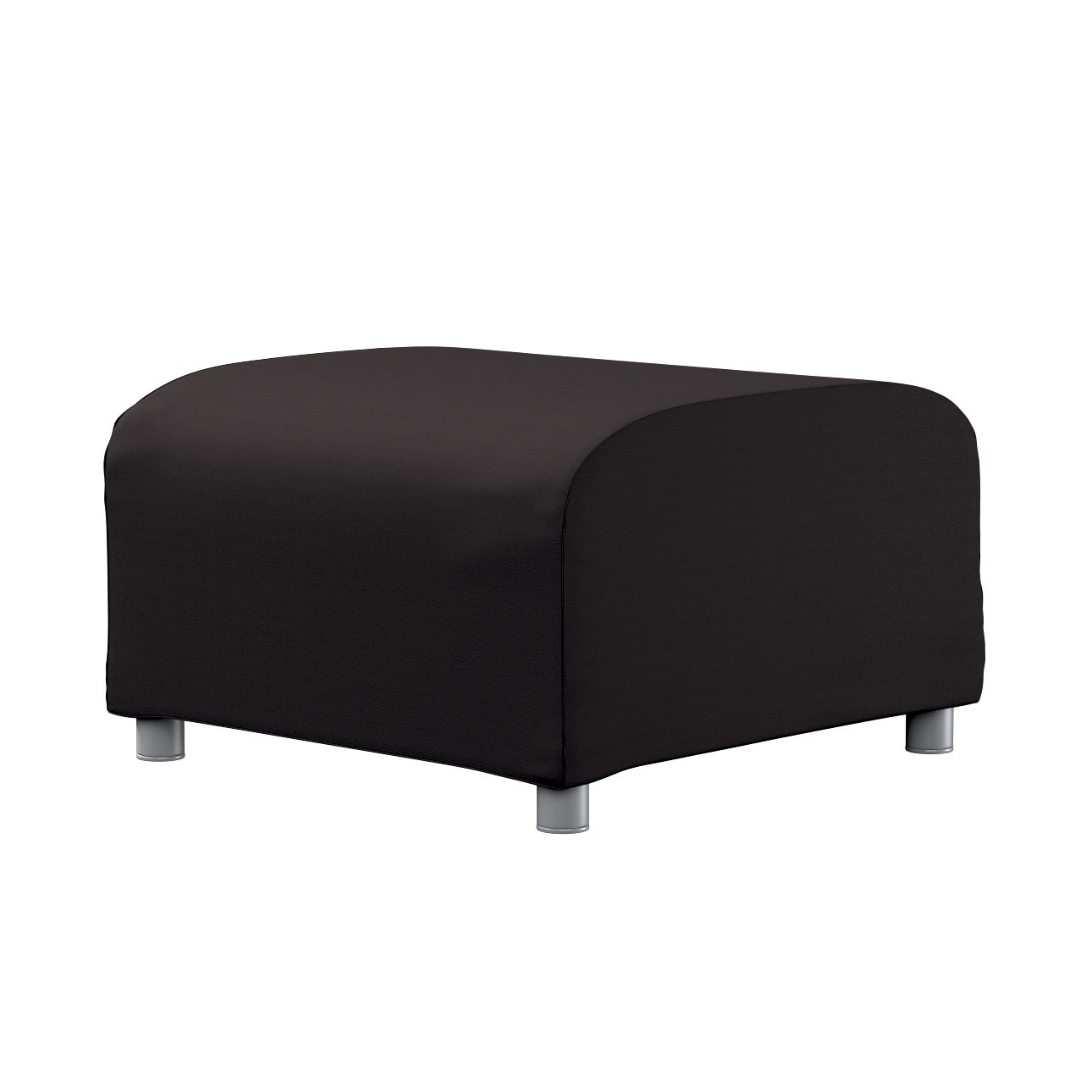 Klippan footstool cover, graphite grey with a hint of brown, 70208