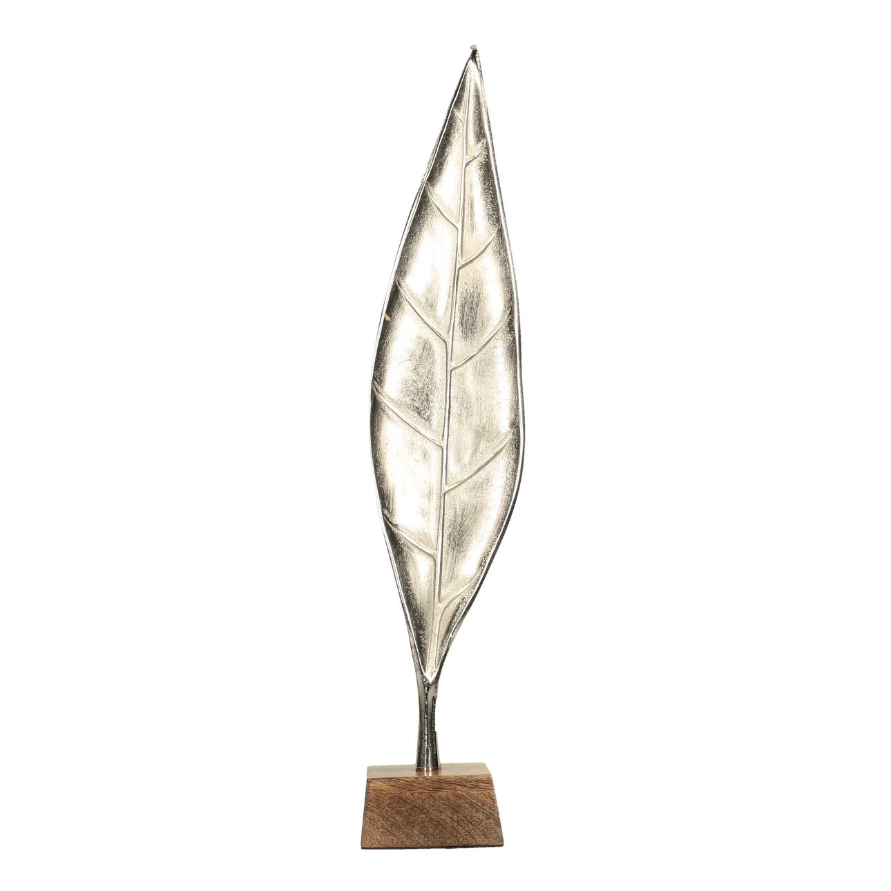 Dekoria Dekorace Silver Leaf II 65cm, 14 x 12 x 65 cm
