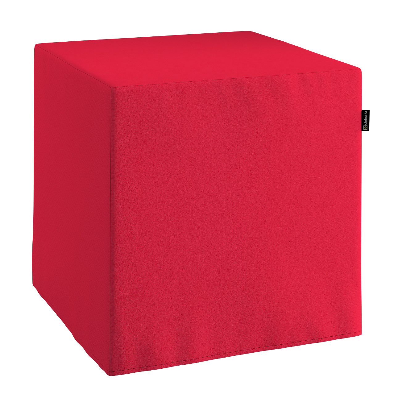 E-shop Dekoria Taburetka tvrdá, kocka, červená, 40 x 40 x 40 cm, Quadro, 136-19