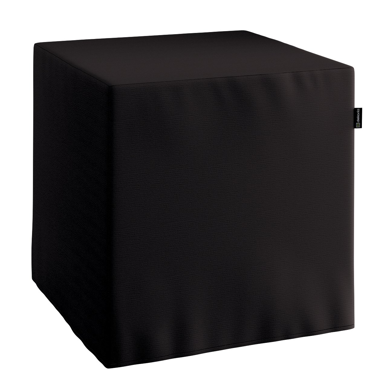 Black on sale square pouf