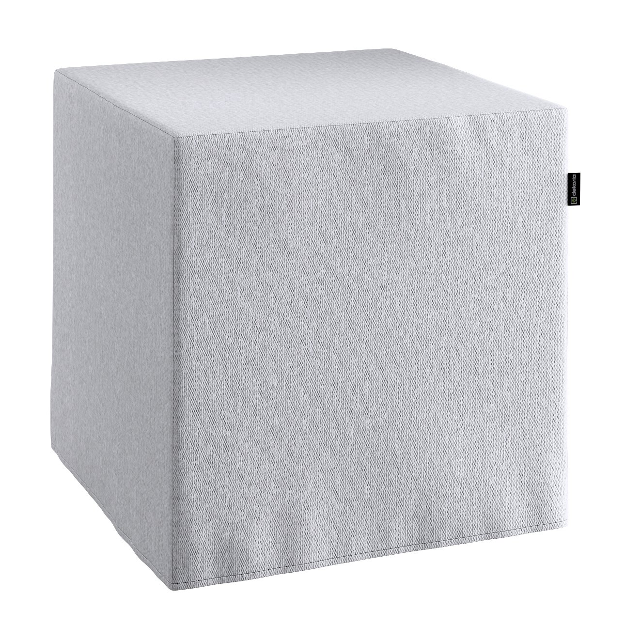 Dekoria Sedák Cube - kostka pevná 40x40x40, světle šedý melanž, 40 x 40 x 40 cm, Amsterdam, 704-45