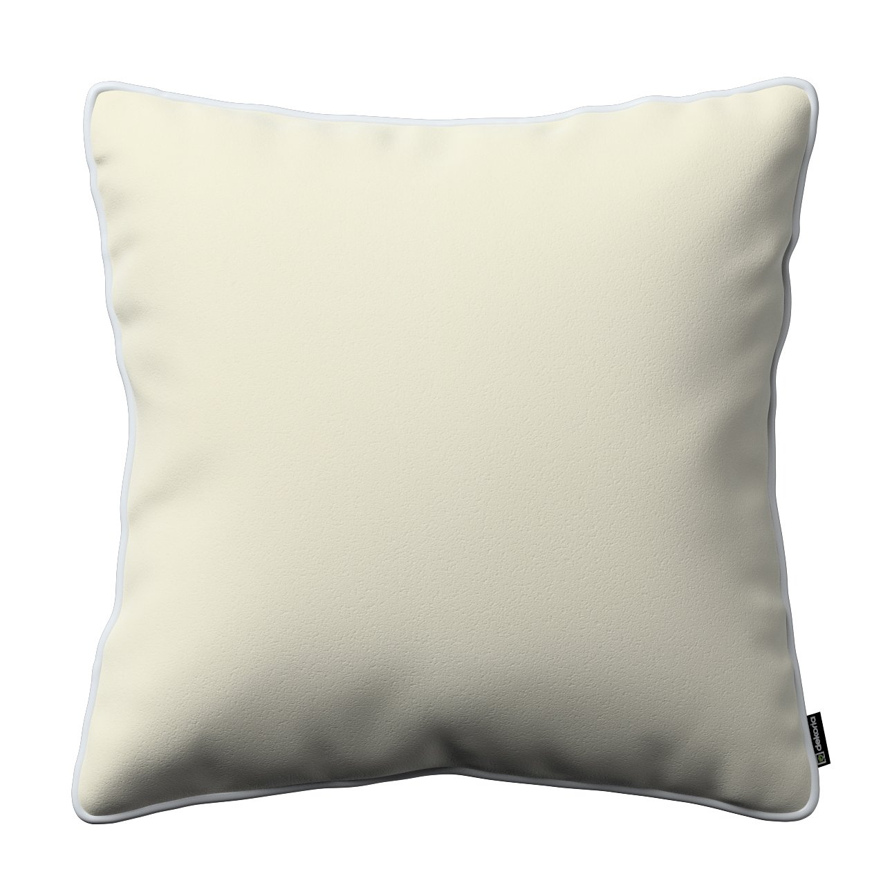 Set of 2 Cushions with Piped Velvet Covers Included - 45x45 cm